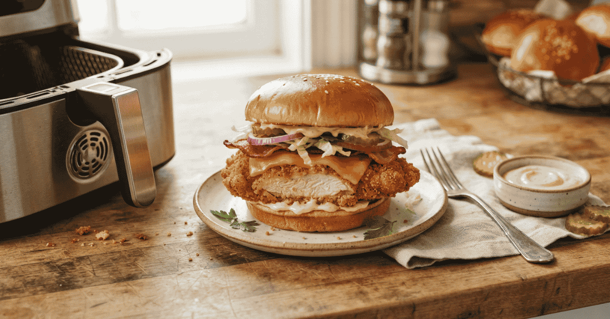 Air Fryer Chicken Sandwich Recipe: Crispy Bliss