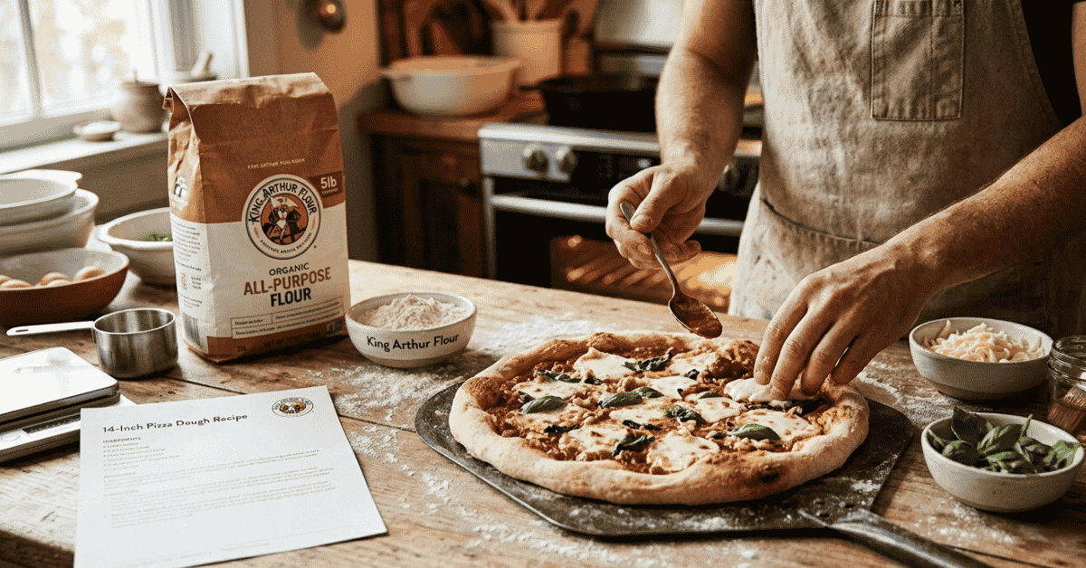 14 inch pizza dough recipe king arthur