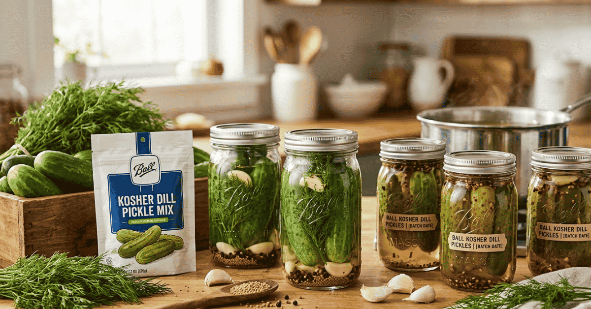 ball kosher dill pickle mix recipe