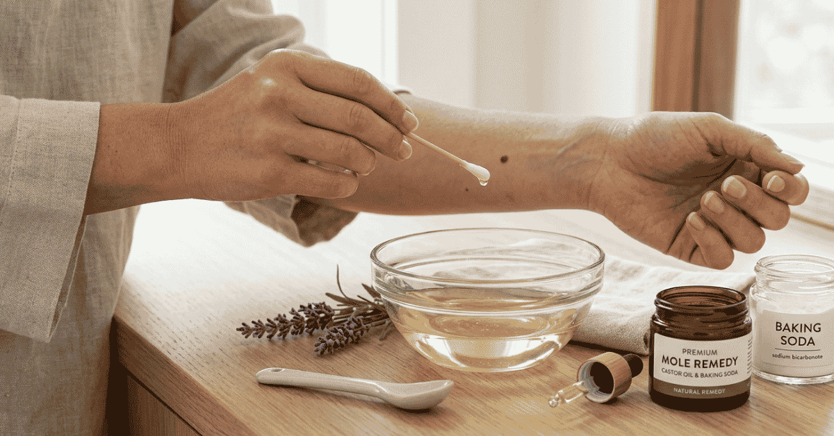 castor oil for moles recipe