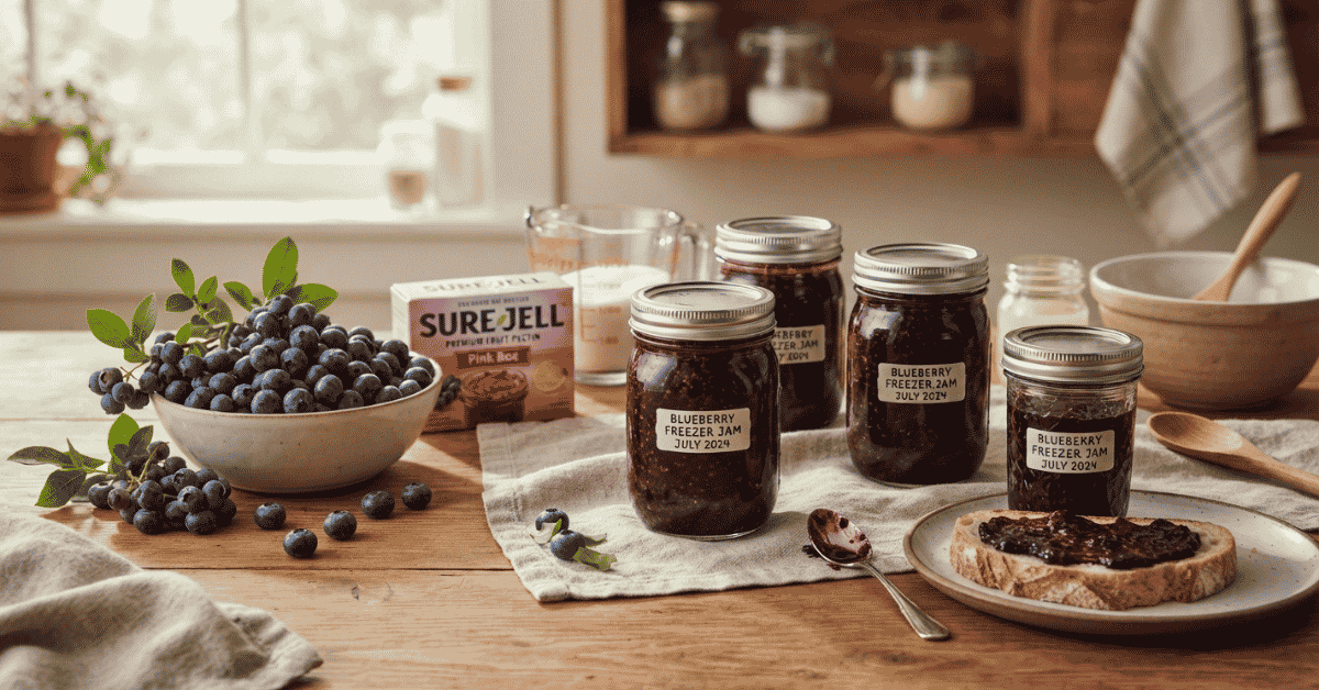 Blueberry Sure Jell Freezer Jam