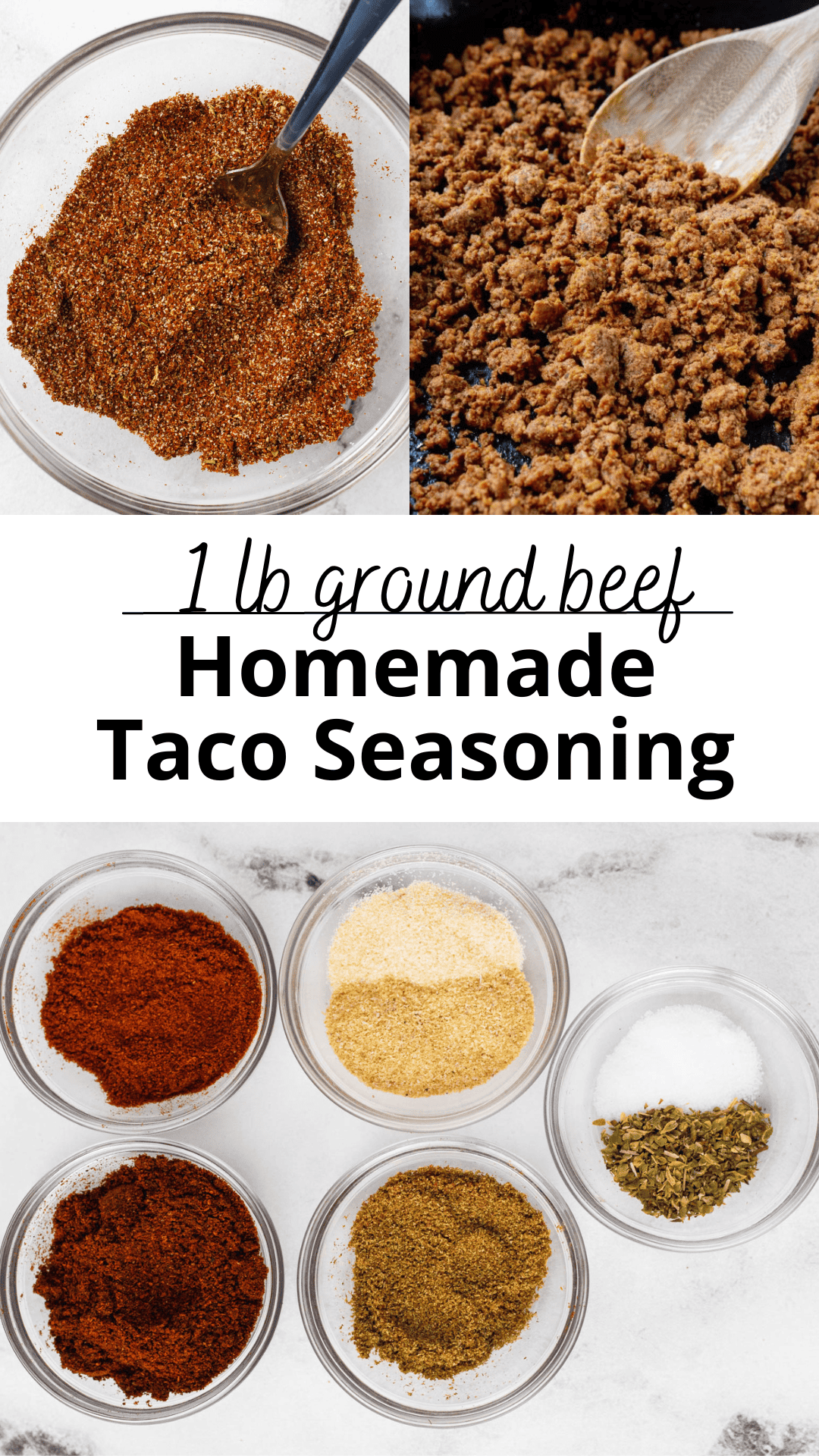 DIY Taco Seasoning For 1 Lb Ground Beef