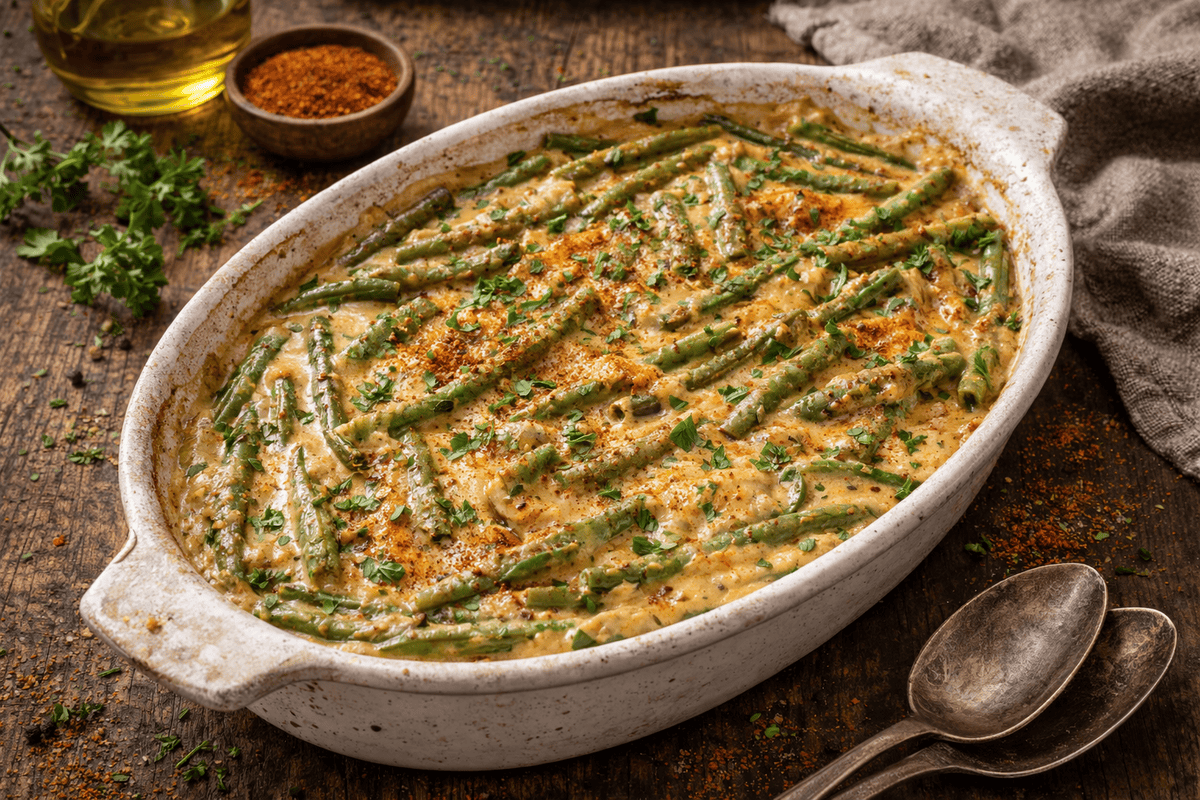 Cajun Green Bean Casserole Recipe