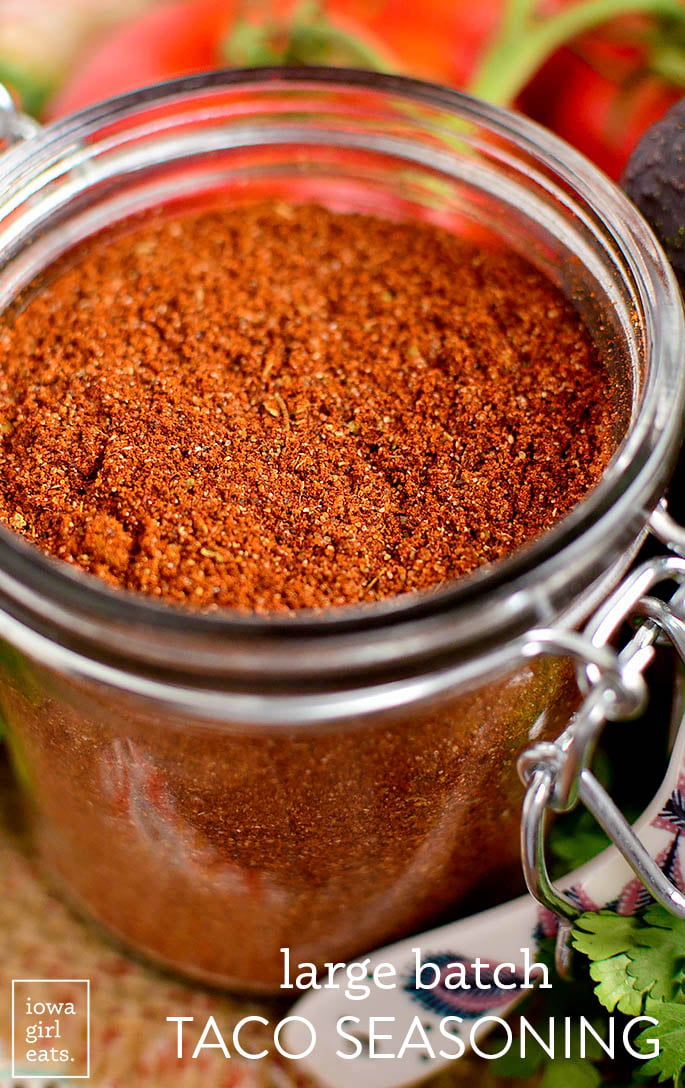 Large Batch Taco Seasoning Recipe