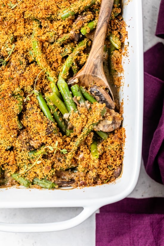 Lightened Green Bean Casserole